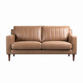 Canapé en cuir marron 190 x 90 x 85cm pour salon moderne